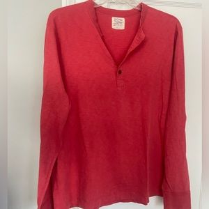 Mens H&M long sleeve salmon color